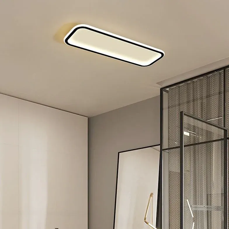 LED Deckenleuchte flach rechteckig, minimalistisches Design, Dimmbar