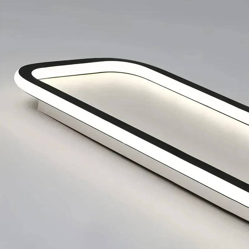 LED Deckenleuchte flach rechteckig, minimalistisches Design, Dimmbar