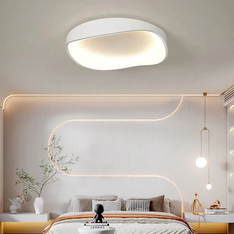 LED Deckenleuchte Dimmbar mit Wellenring-Design für Schlafzimmer