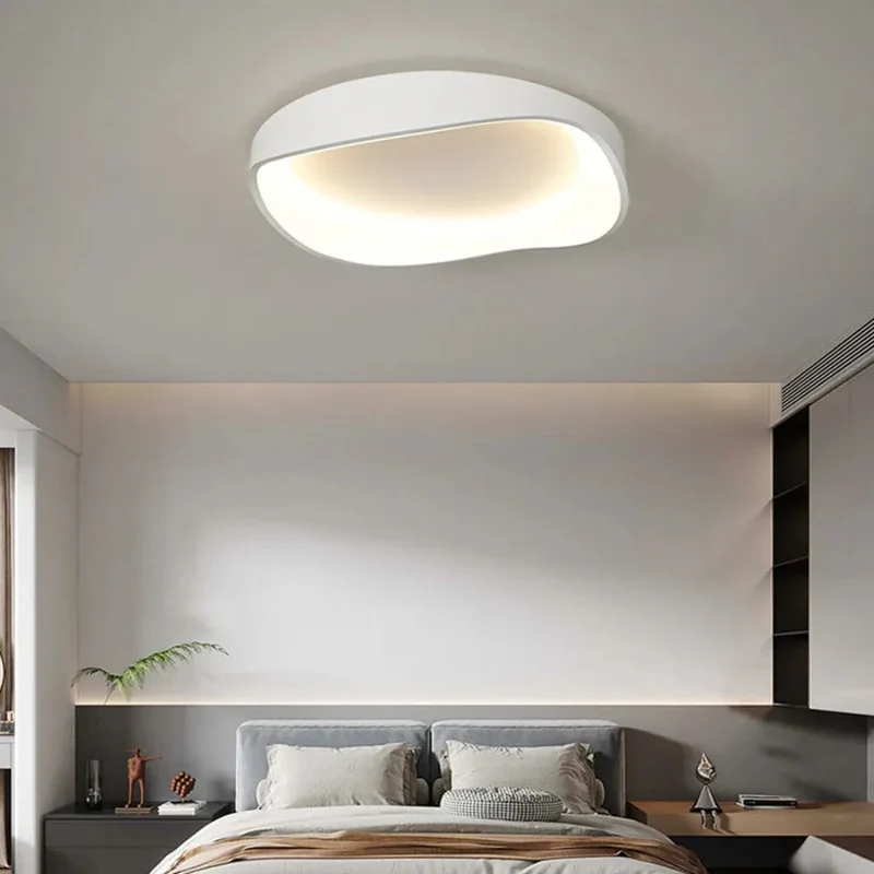 LED Deckenleuchte Dimmbar mit Wellenring-Design für Schlafzimmer