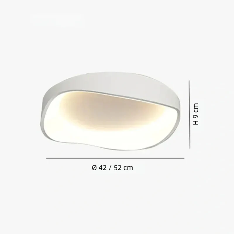 LED Deckenleuchte Dimmbar mit Wellenring-Design für Schlafzimmer