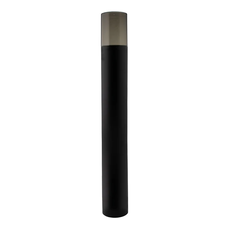 LED Garden Post - Stehende Außenleuchte mit Rauchglas | 80cm | Schwarz | IP54 – KALI