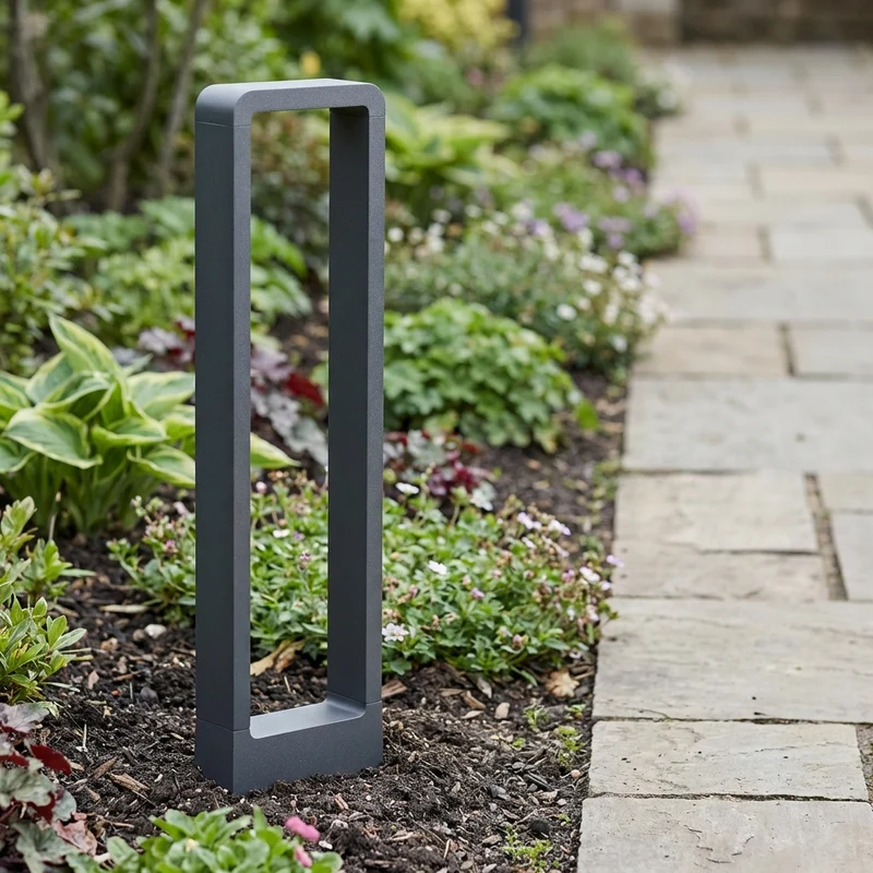 LED Garden Post - Stehende Außenleuchte | 7 Watt | 40cm | Schwarz | IP65 | 3000K - Warmweiß | BALI