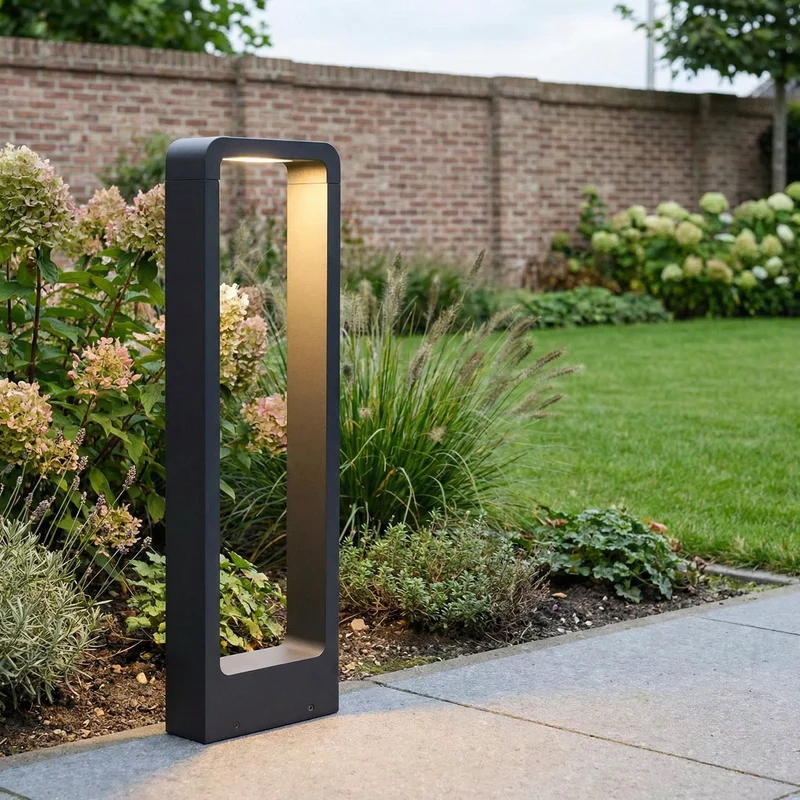 LED Garden Post - Stehende Außenleuchte | 7 Watt | 40cm | Schwarz | IP65 | 3000K - Warmweiß | BALI