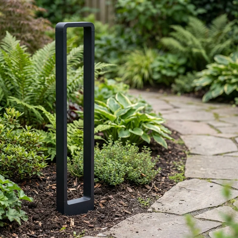 LED Garden Post - Stehende Außenleuchte | 12 Watt | 60cm | Schwarz | IP65 | 3000K - Warmweiß | BALI