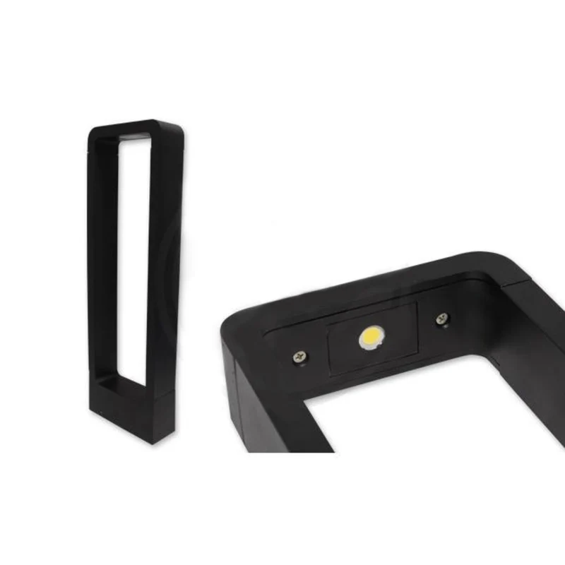 LED Garden Post - Stehende Außenleuchte | 12 Watt | 60cm | Schwarz | IP65 | 3000K - Warmweiß | BALI