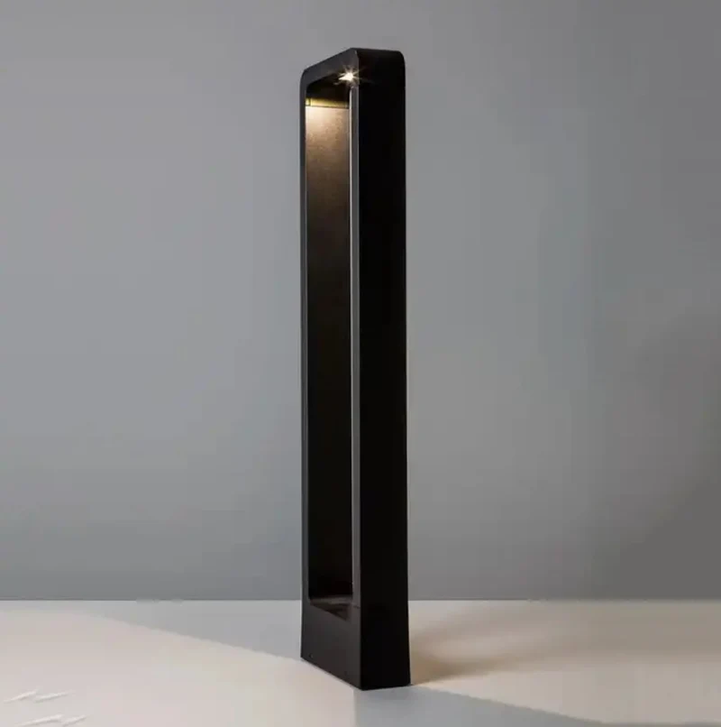 LED Garden Post - Stehende Außenleuchte | 12 Watt | 60cm | Schwarz | IP65 | 3000K - Warmweiß | BALI