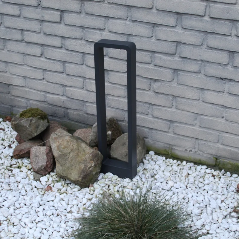 LED Garden Post - Stehende Außenleuchte | 12 Watt | 60cm | Schwarz | IP65 | 3000K - Warmweiß | BALI