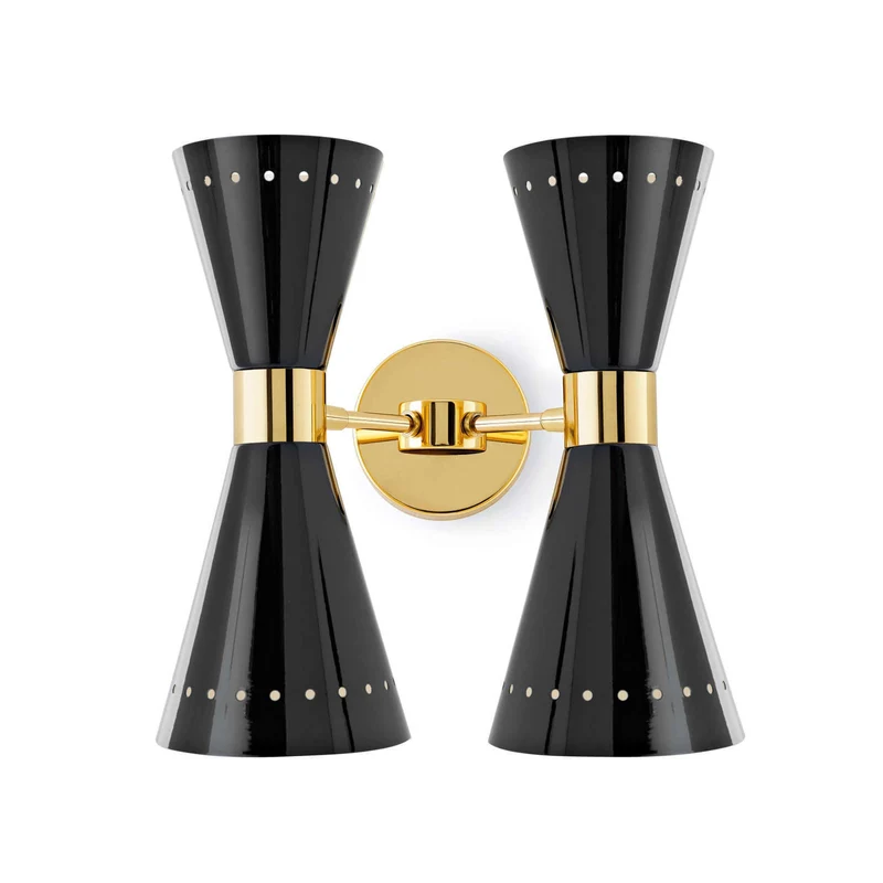Brass Wall Lamp MEGAFONO by Stilnovo