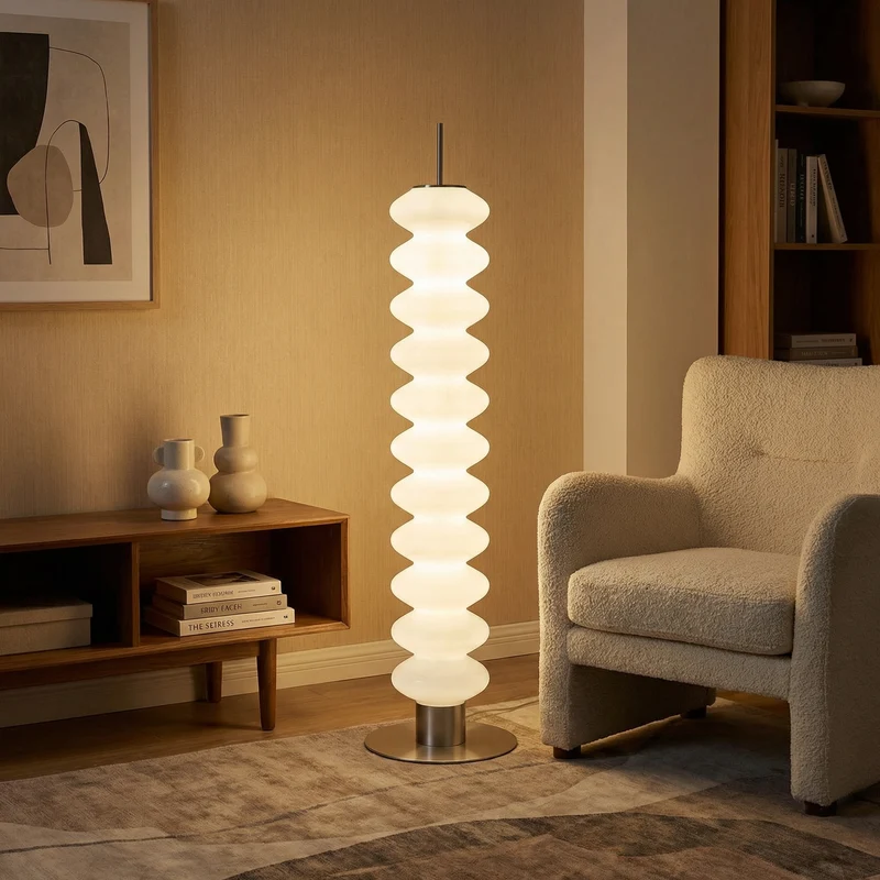Moderner Stehlampe aus Acryl mit Dimmer – Tour d’Ondes