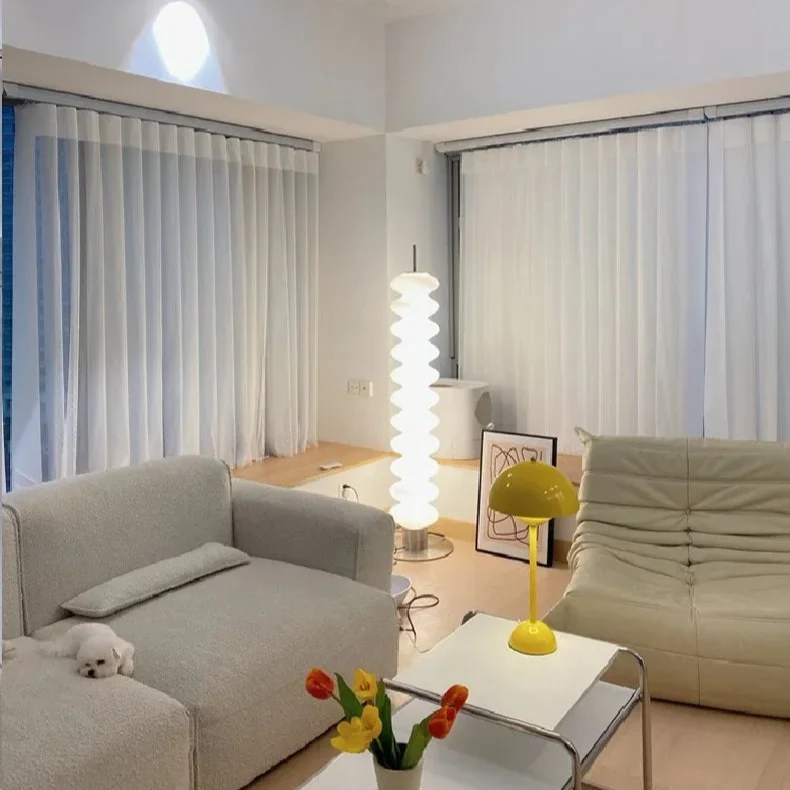 Moderner Stehlampe aus Acryl mit Dimmer – Tour d’Ondes