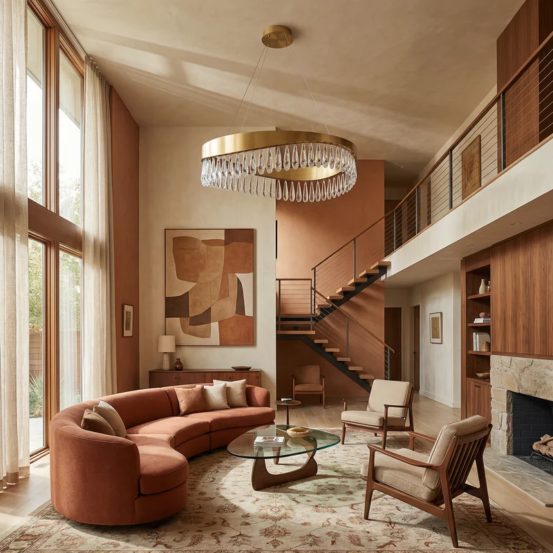 Luxuriöser, höhenverstellbarer Kronleuchter im glänzenden Design – Aurora