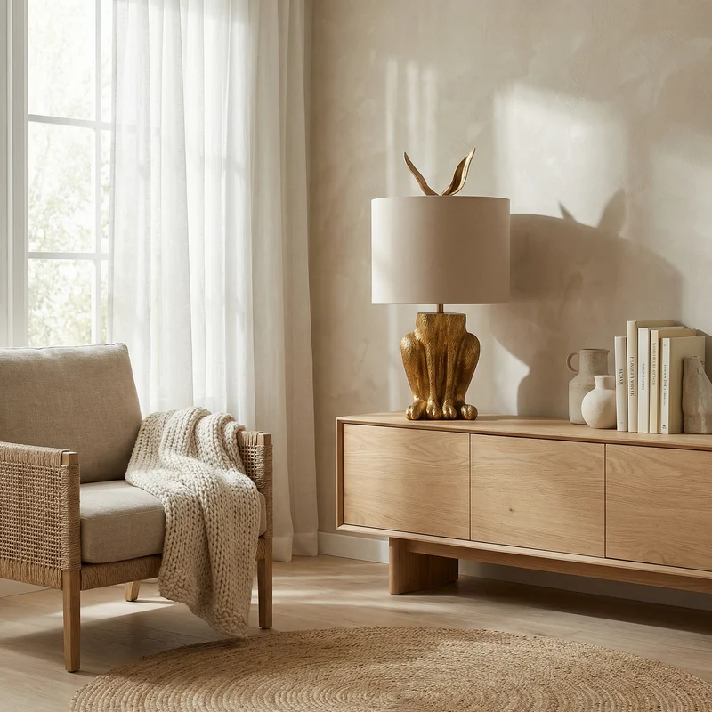Elegantes Nachtlicht mit moderner Tiersilhouette – Auralis
