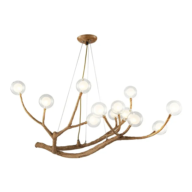Moderner Trend-Luster mit Bernstein-Glas – Haloa