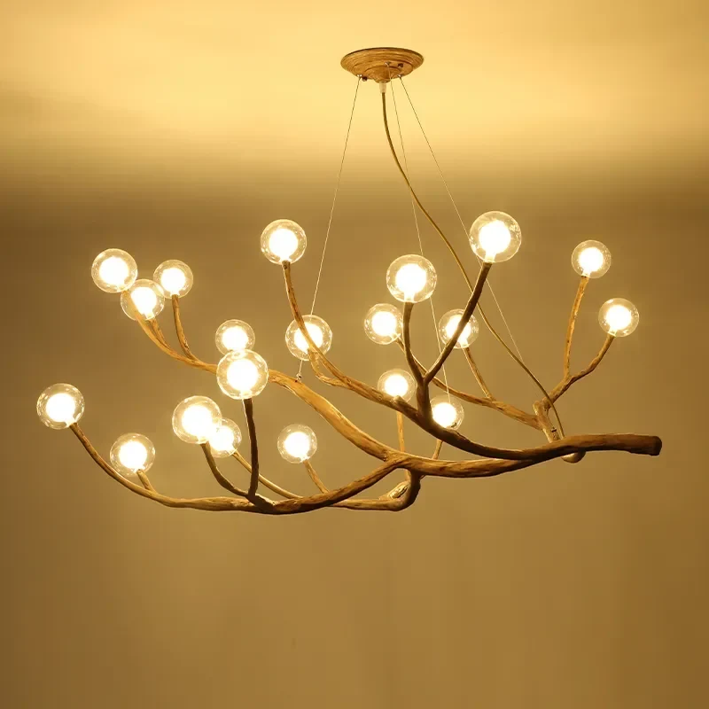 Moderner Trend-Luster mit Bernstein-Glas – Haloa