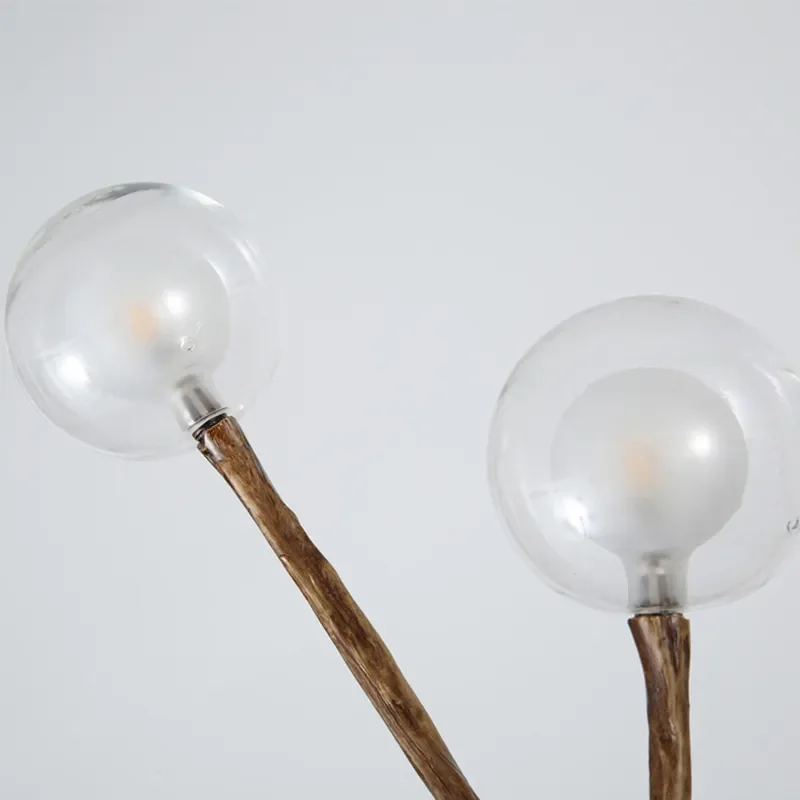 Moderner Trend-Luster mit Bernstein-Glas – Haloa
