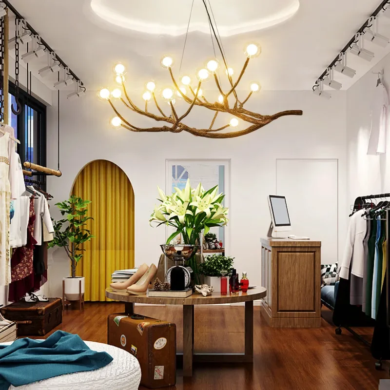 Moderner Trend-Luster mit Bernstein-Glas – Haloa