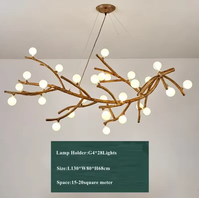 Moderner Trend-Luster mit Bernstein-Glas – Haloa