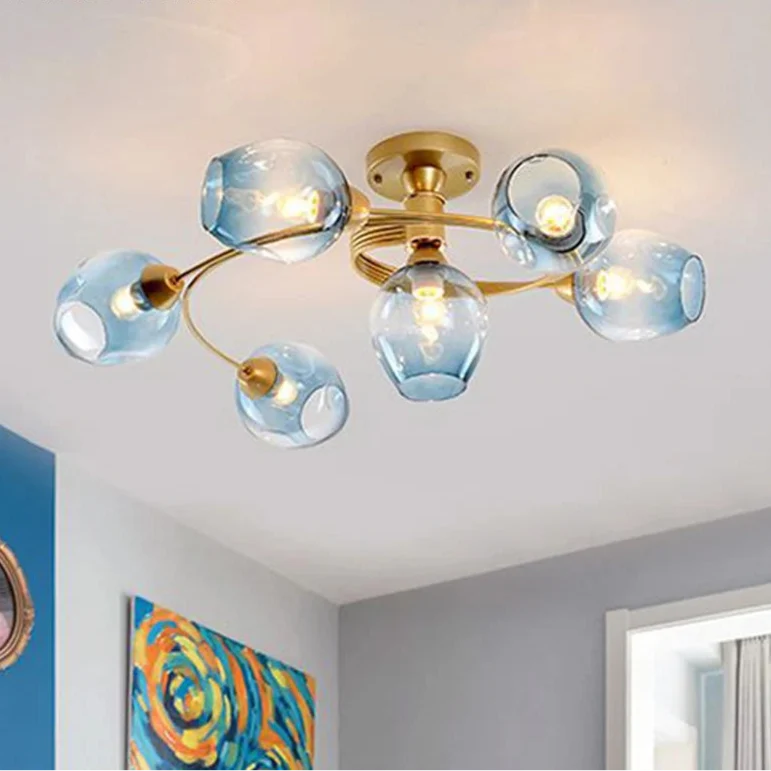 Moderne Deckenleuchte mit schwenkbaren Ringen und integrierten LEDs – Irisso