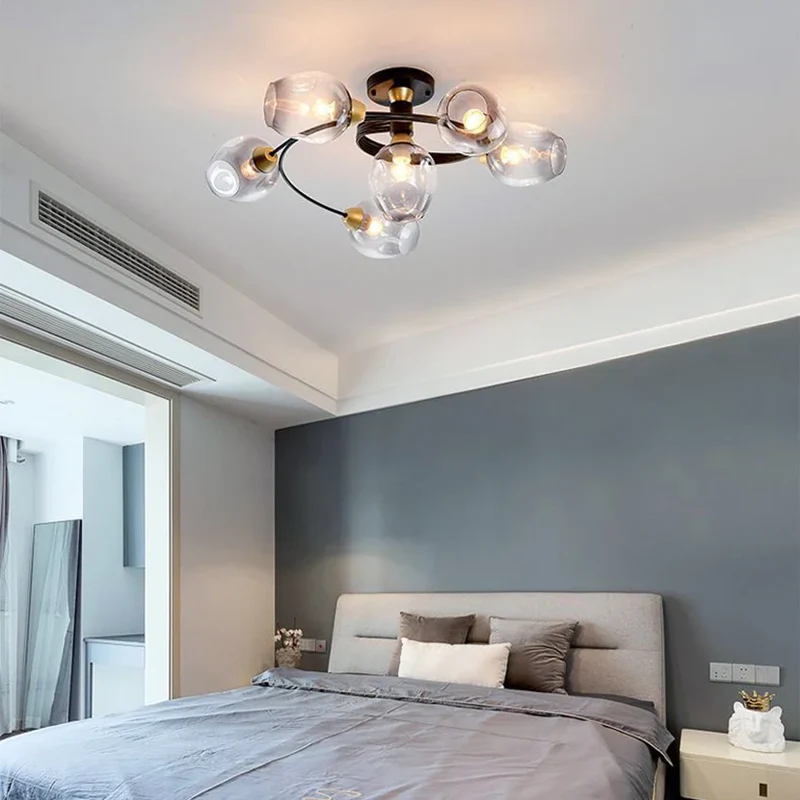 Moderne Deckenleuchte mit schwenkbaren Ringen und integrierten LEDs – Irisso