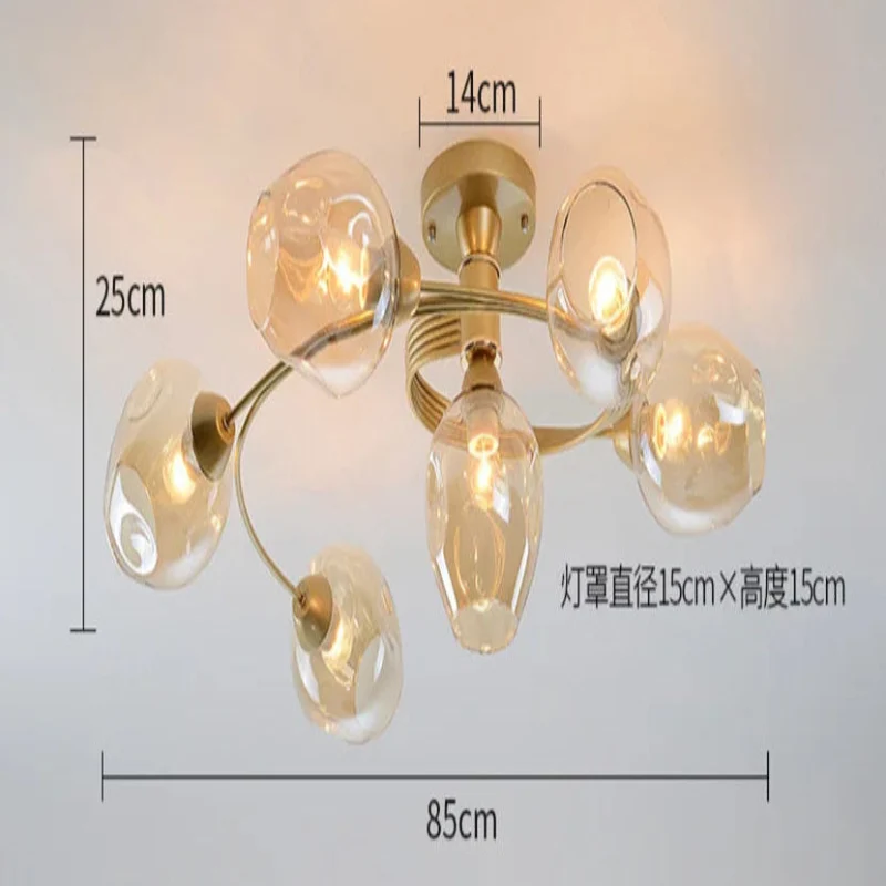 Moderne Deckenleuchte mit schwenkbaren Ringen und integrierten LEDs – Irisso