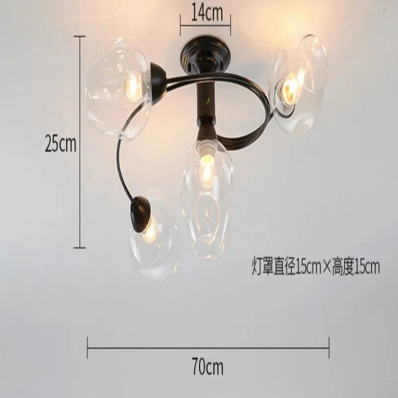 Moderne Deckenleuchte mit schwenkbaren Ringen und integrierten LEDs – Irisso