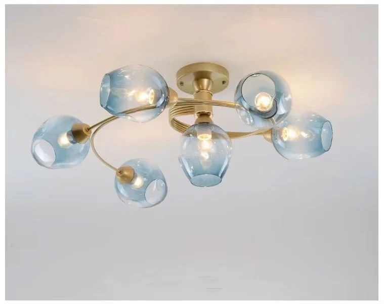 Moderne Deckenleuchte mit schwenkbaren Ringen und integrierten LEDs – Irisso