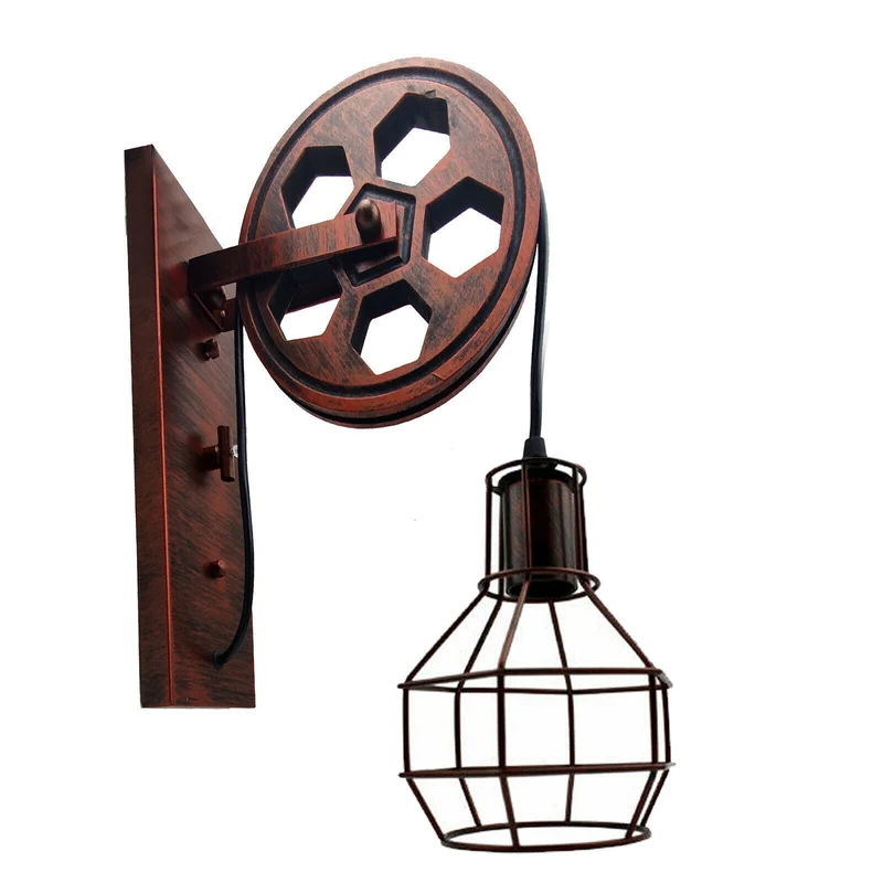 Vintage Industrial Rétro Applique Murale en Métal Lumière
