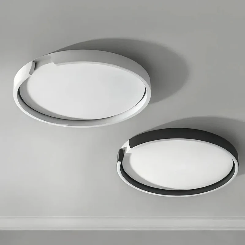 Moderne LED-Deckenleuchte mit Ringen, dimmbar – ideal für Schlafzimmer