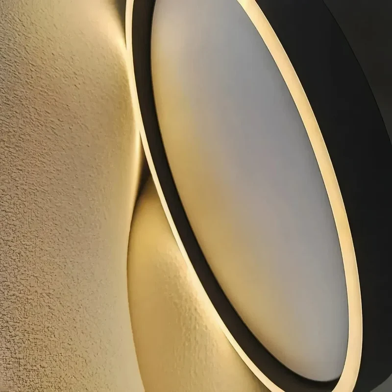 Moderne LED-Deckenleuchte mit Ringen, dimmbar – ideal für Schlafzimmer