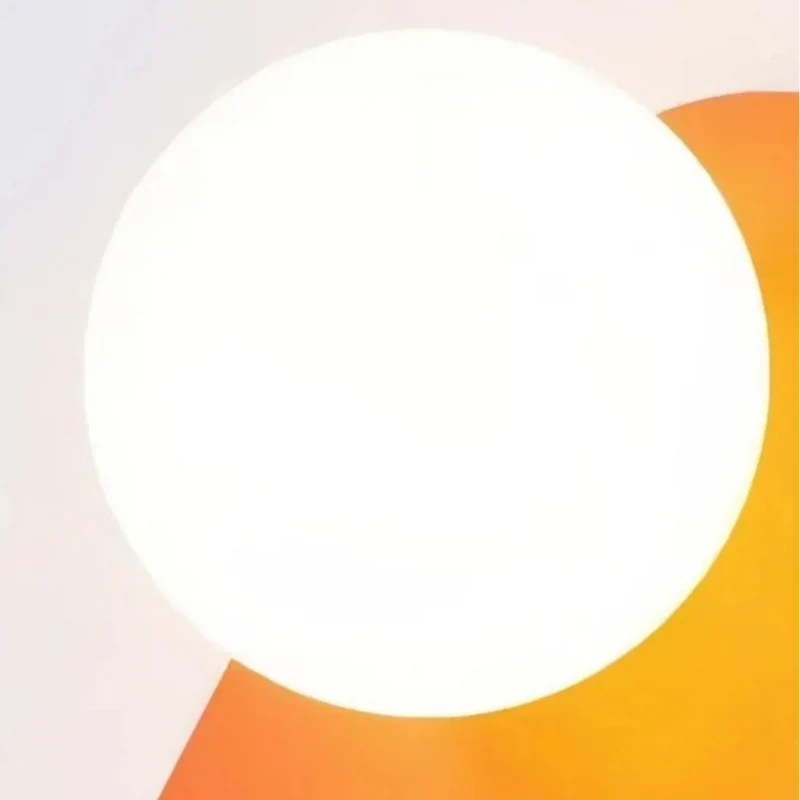 Orange Wandleuchte aus Metall, modernes Design für Wohnzimmer