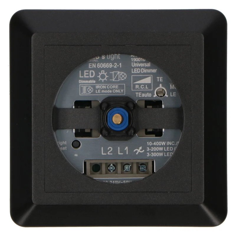 Dimmerabdeckung mit Rahmen weiß für Dimmer mit 4/6 mm Achse - LED's Light