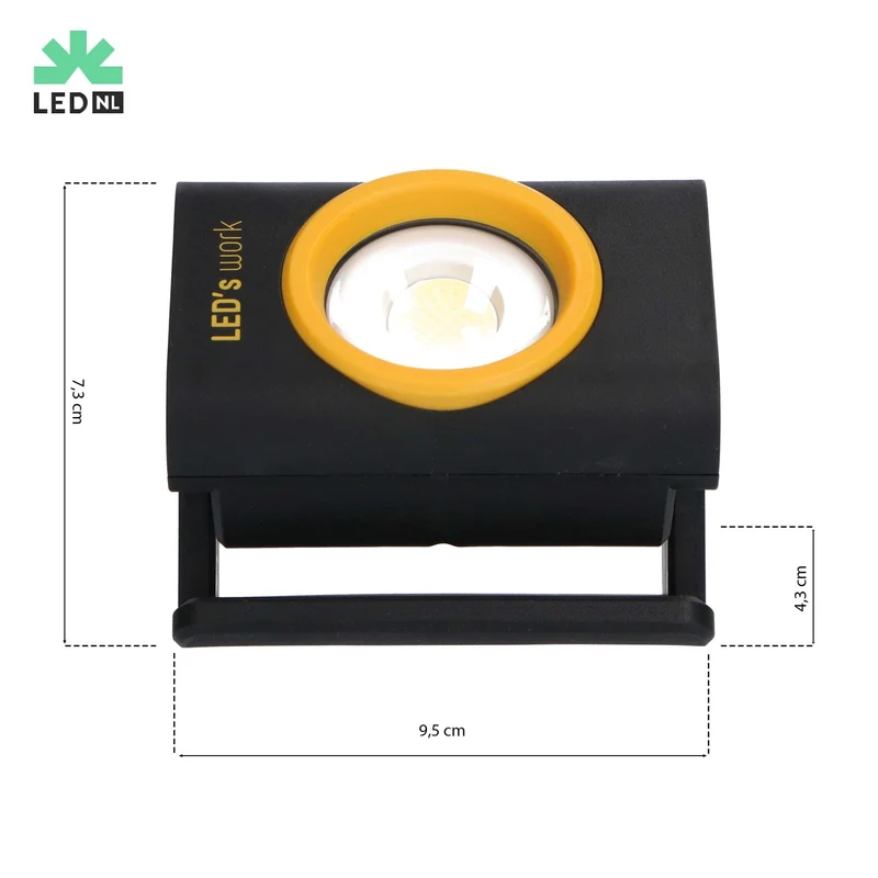 LED's Work Compact LED Arbeitsleuchte 1000 - Mit Akku - Dimmbar in 10 Stufen - IP65