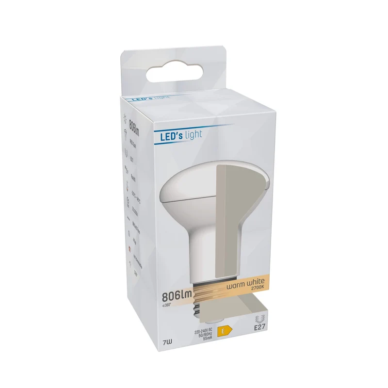 LED Reflektor E27 7,0W warmweiß Opal R63 - LED's Light