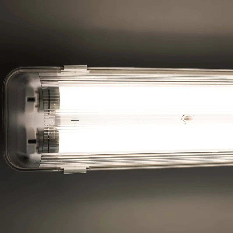 Feuchtraum- Wannenleuchte FRWL1.2 L: 1260 mm, 2x14W grau - LED's Light