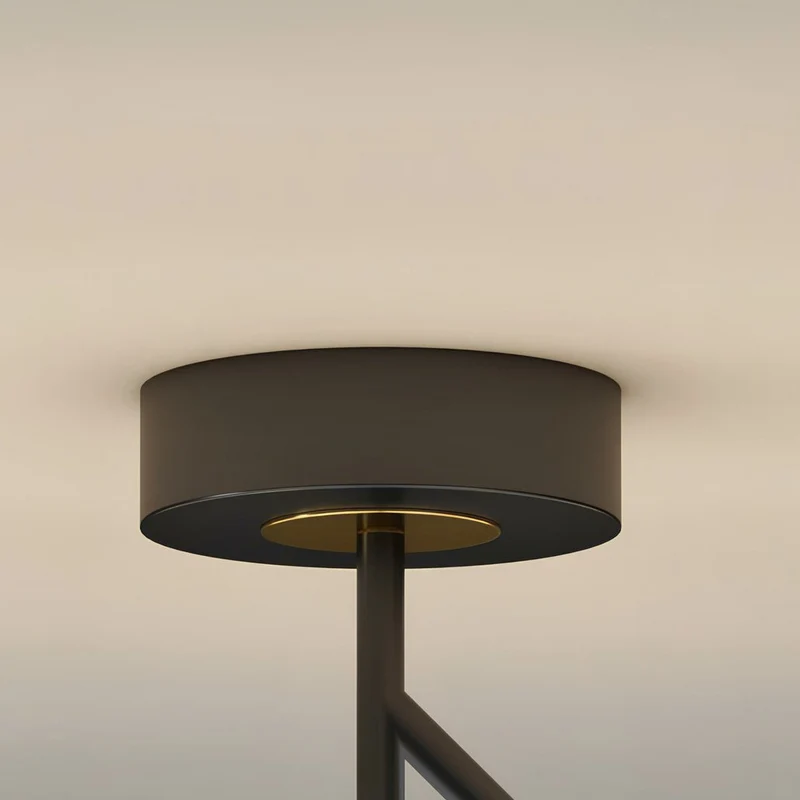 Modern Schwarzer Deckenkronleuchter dimmbare für Esszimmer