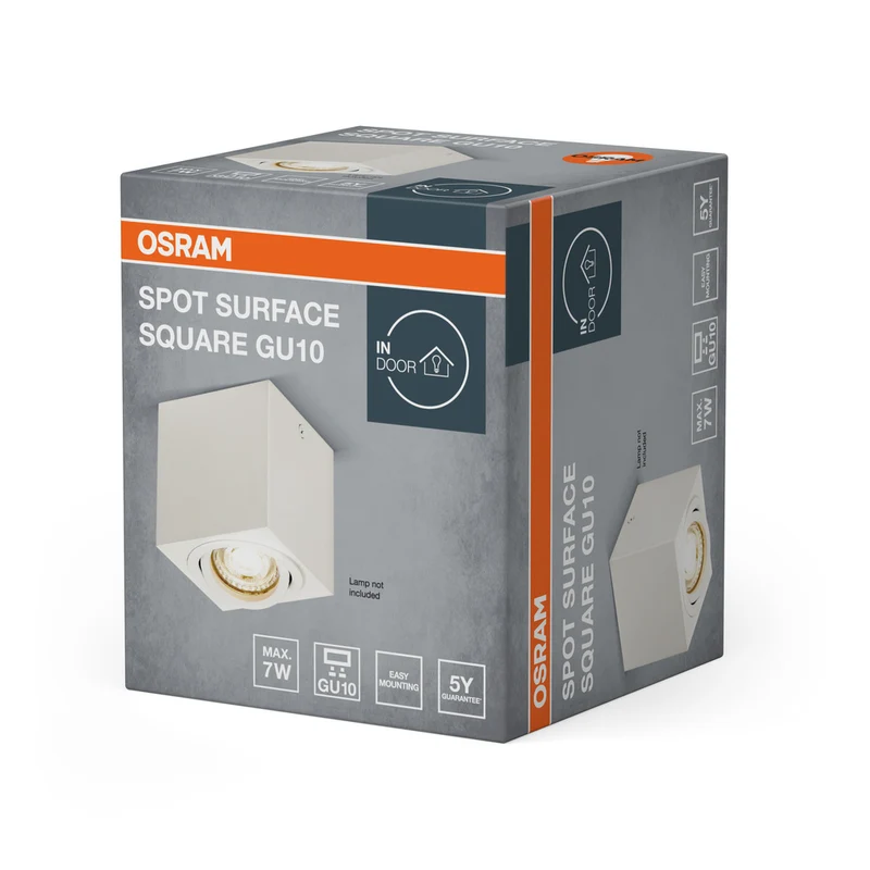 OSRAM Spot Surface Square Deckenaufbauspot 80x80mm,, weiß, GU10