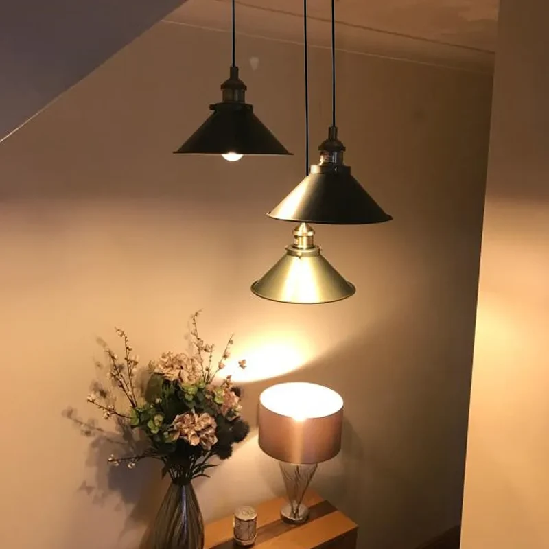 Retro Industrial Style 3 Way Deckenlampenschirm Hängependelleuchten~2965