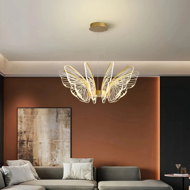 Moderne Pendelleuchte Schmetterling Design dimmbar für Esszimmer