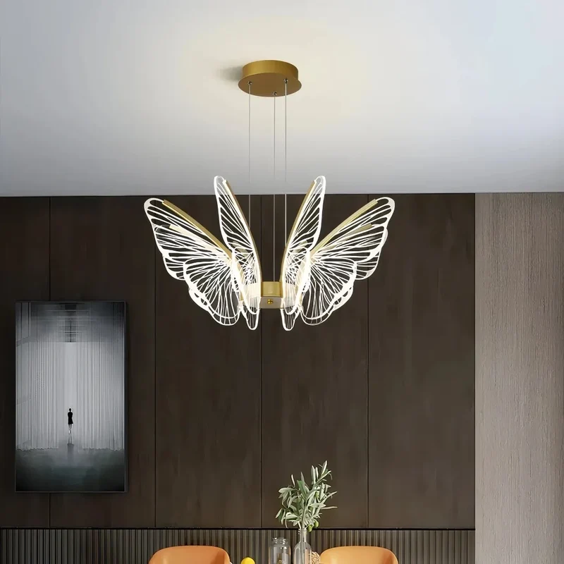 Moderne Pendelleuchte Schmetterling Design dimmbar für Esszimmer