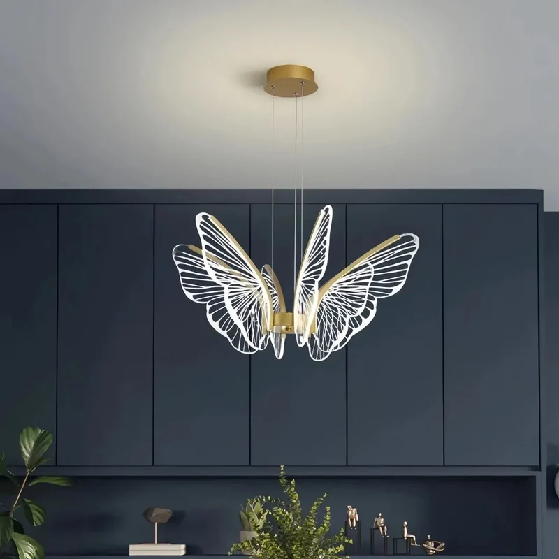 Moderne Pendelleuchte Schmetterling Design dimmbar für Esszimmer