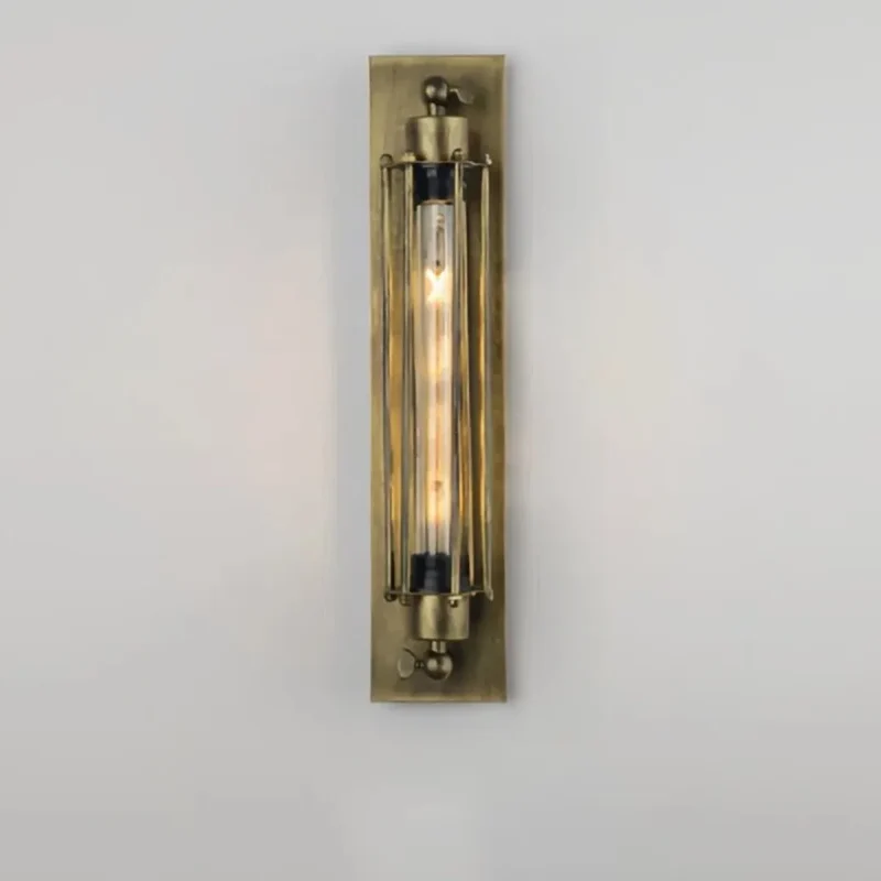 Vintage Industrial Wandleuchte aus Metall für Flur