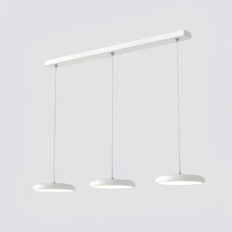 Moderne runde LED-Pendelleuchte für das Esszimmer, dimmbar