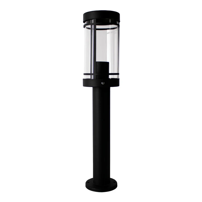 LED-Gartenpfosten - Sockel - Stehende Außenleuchte | 50cm | Schwarz | IP44 – HOEDY