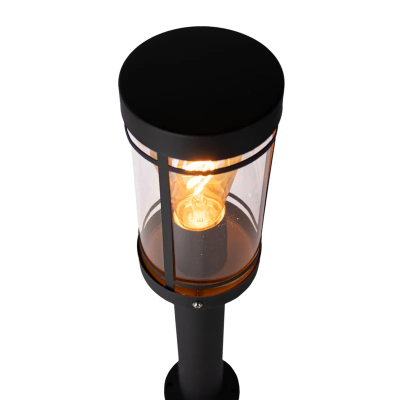 LED-Gartenpfosten - Sockel - Stehende Außenleuchte | 50cm | Schwarz | IP44 – HOEDY