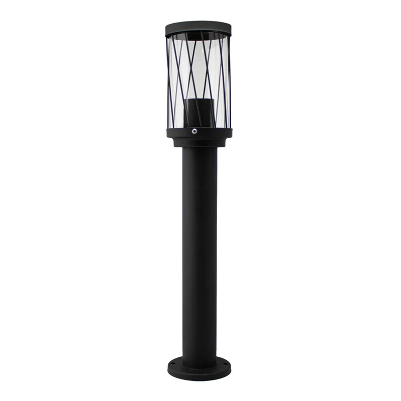 LED-Gartenpfosten - Sockel - Stehende Außenleuchte | 50cm | Schwarz | IP44 – TOMBA