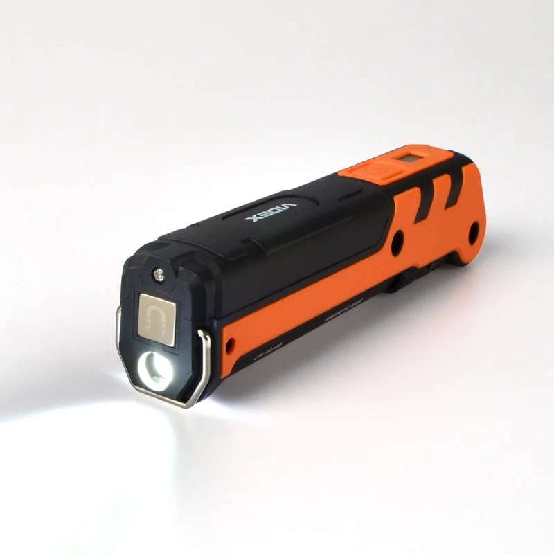 LED-Taschenlampe – Handlampe | Wiederaufladbar | 400 Lumen | 6500 K – Rot – UV