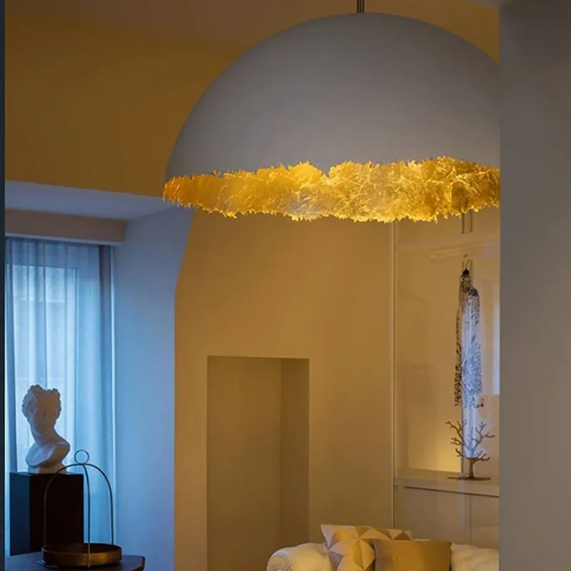 Art-Déco-Hängeleuchte Chrom-Finish Kühnes Design – Lueur Écarlate