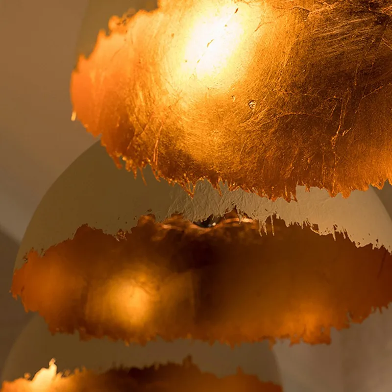 Art-Déco-Hängeleuchte Chrom-Finish Kühnes Design – Lueur Écarlate