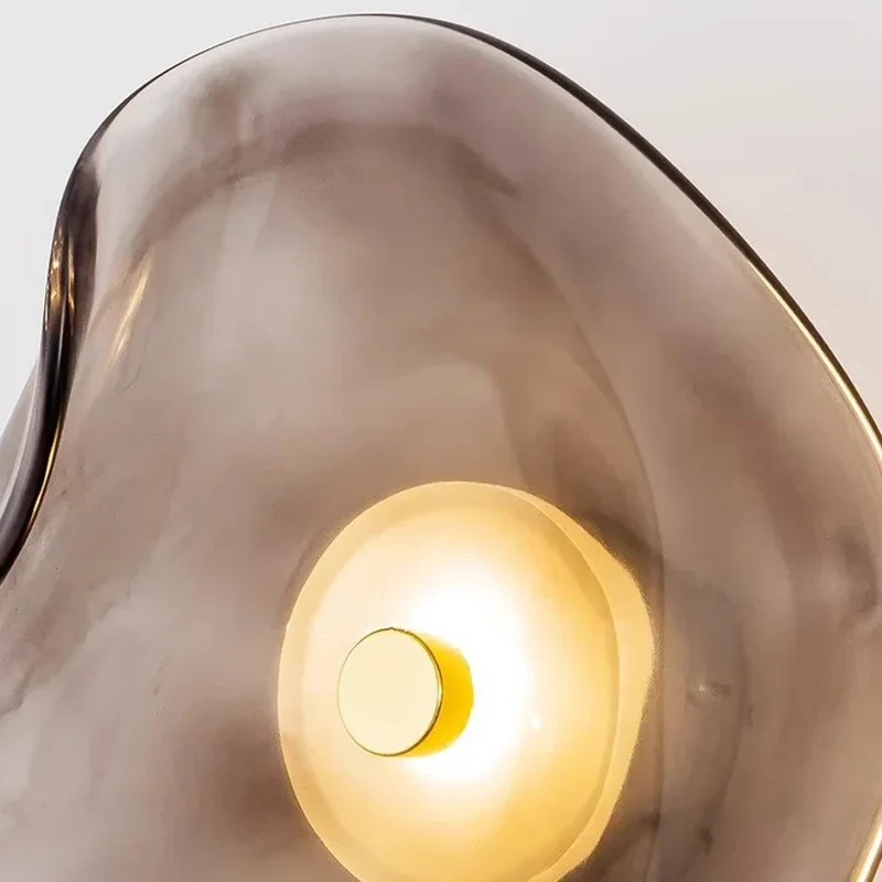 Premium Wandleuchte aus Glas und Stein für Räume 5-10m² – Éclat Ambre
